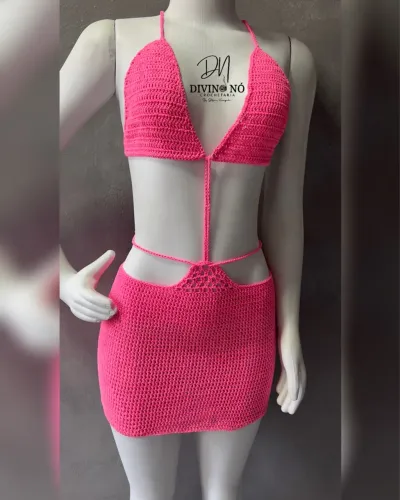 PROMOÇÃO Vestido de crochê 