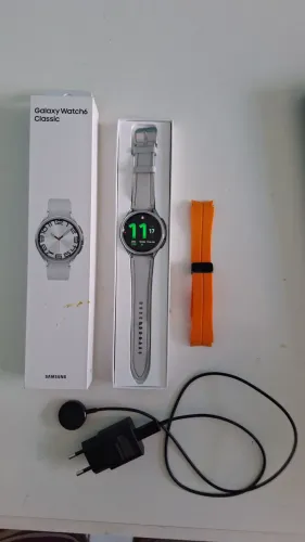 Samsung Galaxy Watch6 Classic -47mm pega chip virtual Novo na Caixa!