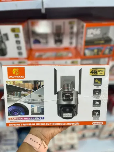Câmera de Segurança Duas Lentes 4K 8MP - Onprime