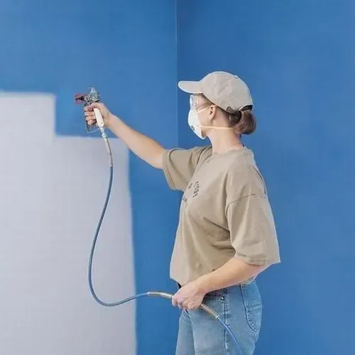 Pintor, pintura, textura e grafiato 