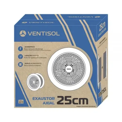 Exaustor Axial Ventisol 25cm - Novo