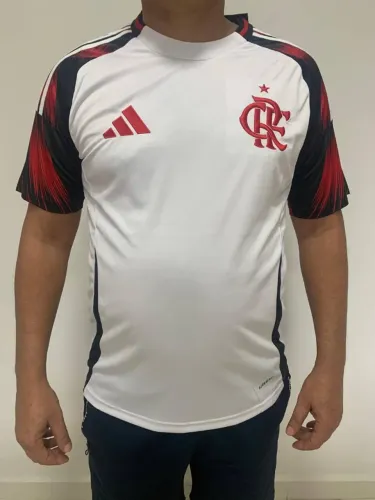 Camisa do Flamengo branca 2025 Masculina Torcedor / M G e GG