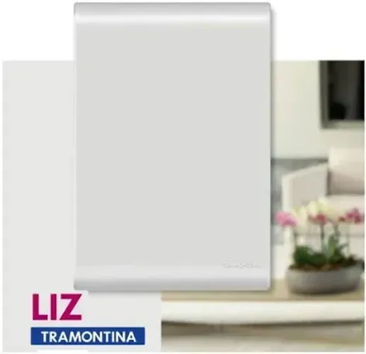 KIT COM 3 UNIDADES - Placa Liz 4x2 Cega Branca TRAMONTINA