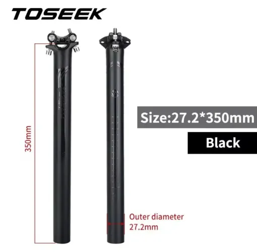 Canote fibra de carbono toseek 27,2 350mm