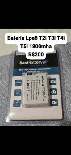 Bateria para canon Lpe8 T3i T4i T5i