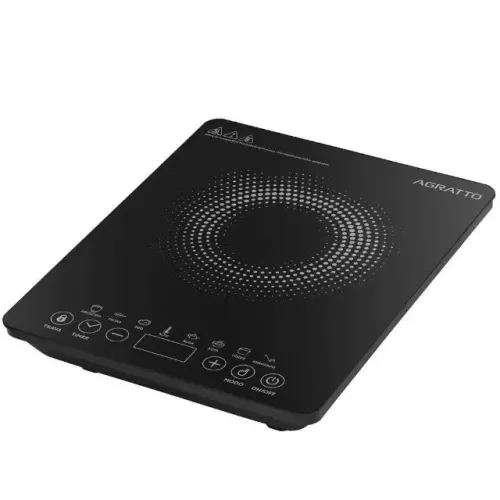 Fogão Cooktop de Indução Uma Boca Elétrico Toch Screen Display Digital Timer 