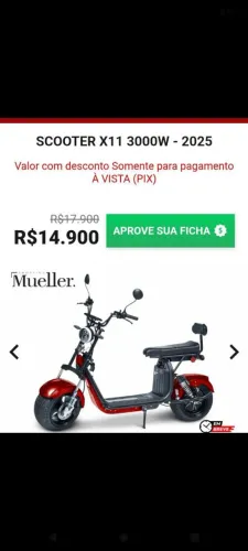 Moto elétrica X11 a mais pontente da categoriaa 