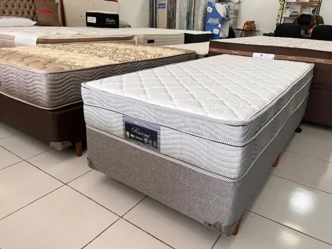 Cama Box Solteiro Molas Ensacadas +Firme Marca Sankonfort Peça Nova!