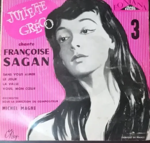 Disco raro de 1959 da Juliette Gréco - Chante Françoise Sagan - Importado França