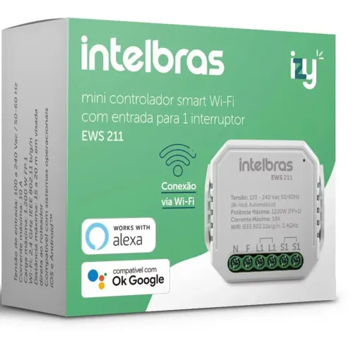 Mini Controlador Smart Wi-Fi Intelbras EWS 211