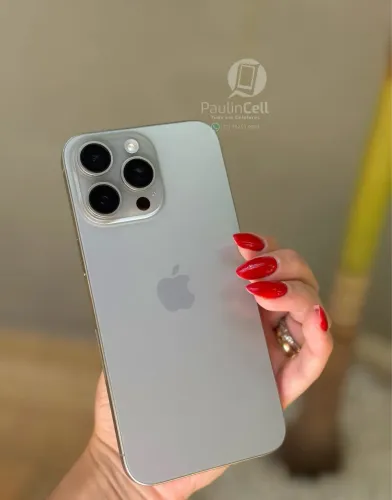 Iphone 15 pro max 256gb natural titanium 