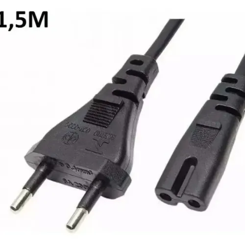 Cabo De Força Para PlayStation/TV 2 Pinos Cor Preto