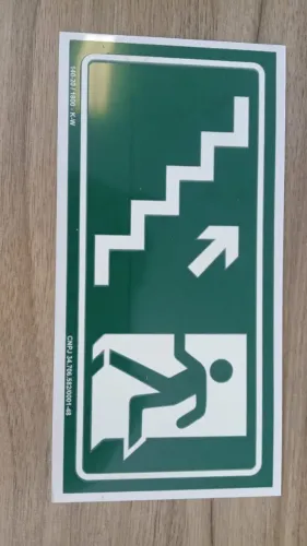 PLACA SINALIZAÇÃO FOTOLUMINESCENTE - PACOTE COM 30 PEÇAS