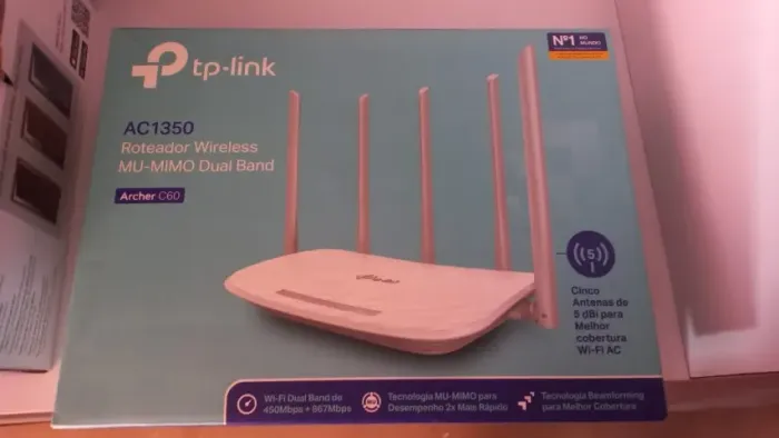 Roteador Wireless TPlink Archer C60 - na caixa pouco uso
