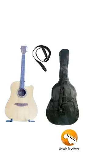KIT VIOLONISTA - Violão Benson GD100CE NS + Capa Bag Para Violão + Correia