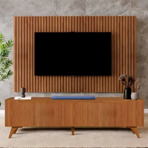 Painel Ripado Versatillis + Rack Atenas - Entrega Rápida