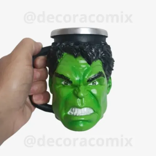 Caneca 3d Hulk Resina Incrivel Hulk Café Chopp