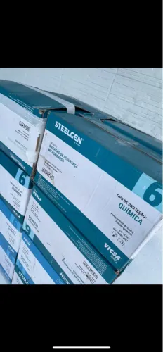 17 Caixas | Macacão de Segurança Microporoso - Proteção Química C.A 20.662