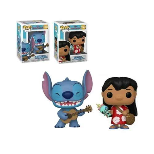 Funko Pop! Lilo & Stitch com Ukelele #1043 e #1044 LOOSE