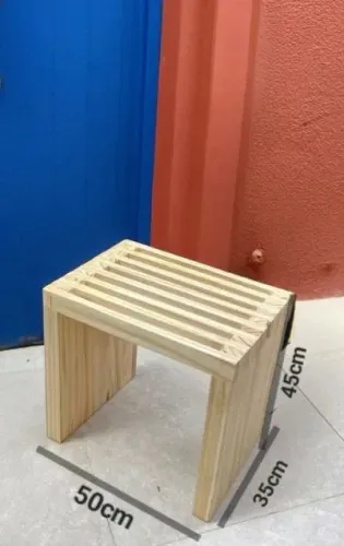 Banco de Madeira pinus (Móveis sob medida em pinus feito por encomenda)