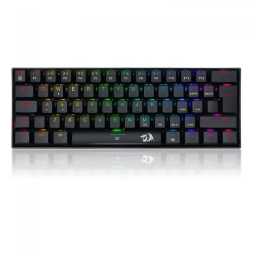 Teclado Mecânico 60% Redragon Dragonborn Black RGB Switch Blue - WZetta