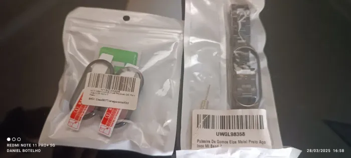 Pulseira de Aço Inox para Xiaomi Mi Band 7