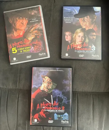 DVDs A HORA DO PESADELO 2, 3 E 5 