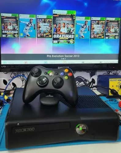 XBOX 360 DESBLOQUEADO COM VÁRIOS JOGOS
