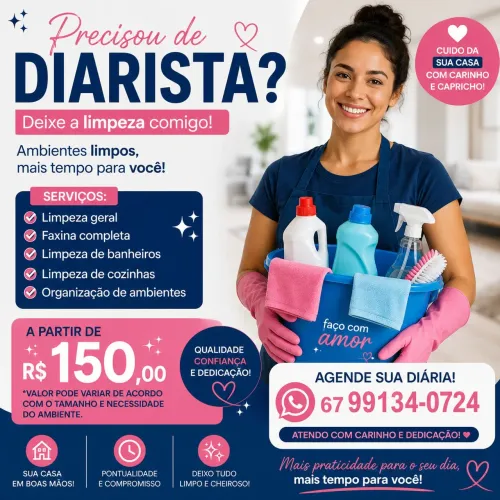 Diarista a disposição
