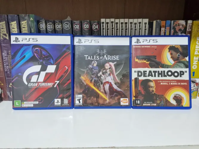 Jogos de PS5 - GT7, Tales of A e DeathLoop