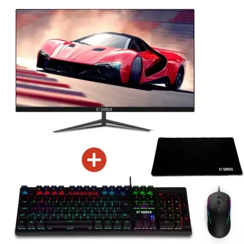 Monitor 27" Widescreen 144Hz Flat Full HD + Teclado Gamer Mecânico, RGB
