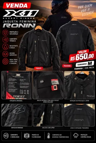 Capacete femina Ronin x11
