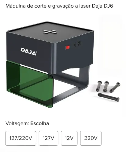 Máquina de corte de gravação a laser Daja DJ6