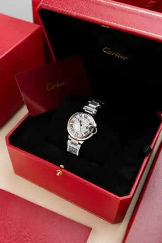 Relógio Cartier Ballon Bleu Ref:W6920046 com mostrador branco, 36 Milímetros