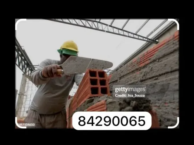 Pedreiro de acabamento fone: *