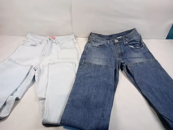 Kit com 5 Calças Jeans Femininas - Tam 37 Para Uso ou Reaproveitamento ta