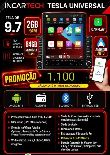 Kit multimídia tesla