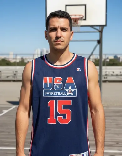 RELÍQUIA! Camiseta Dream Team 1992 USA Magic Johnson