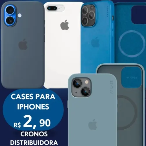 Kit IPHONES 100 Capinhas Cases 7 Plus ao 14 Pro Max