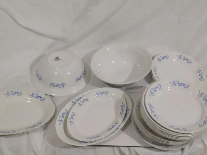Conjunto de pratos Porto Ferreira década de 70 impecáveis 