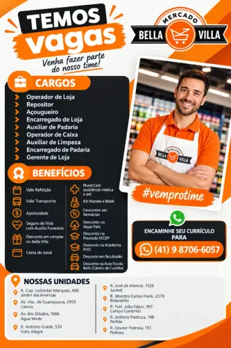 Vaga para Inicio Imediato