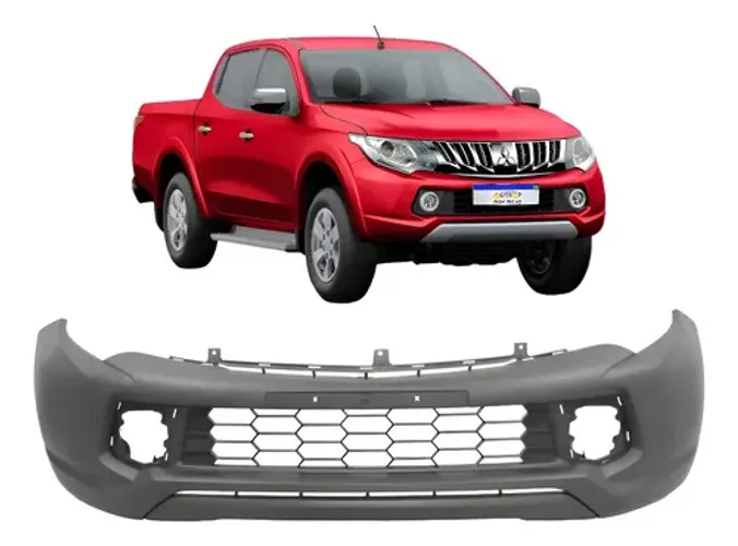 Parachoque L200 Triton 2017 2018 2019 2020 Novo Preto Preto