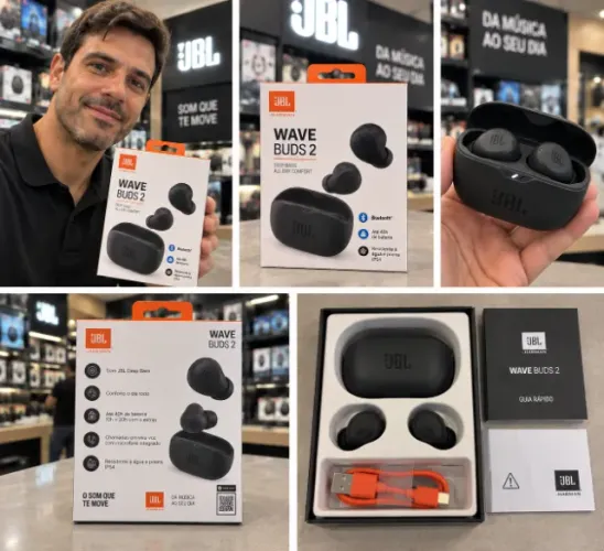 JBL Wave Buds 2 - Novo e Lacrado