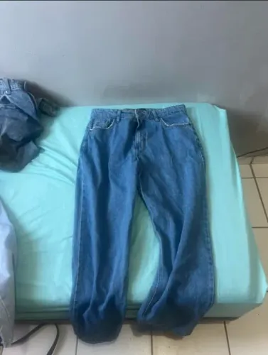 Calça Jeans Baggy Azul Médio