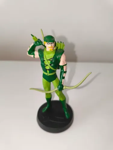 Miniatura Arqueiro Verde Eaglemoss DC #07 + Caixa + Fascículo