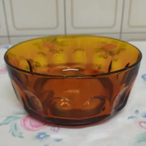 Bowl em vidro âmbar Nadir Figueiredo