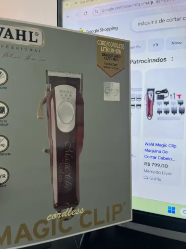 Máquina de Cortar Cabelo WAHL Magic Clip Cordless