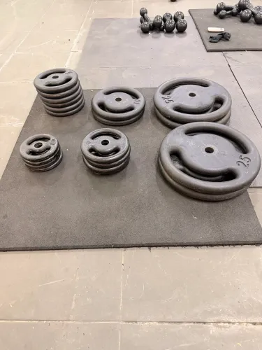 Anilhas de ferro para academia