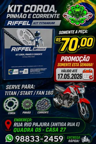 Kit de transmissão titan/fsn/start 160