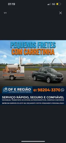 Frete e entulhos
